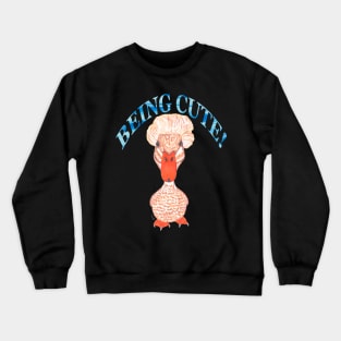 CRESTED DUCK BEING CUTE Crewneck Sweatshirt